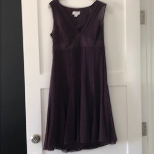 LOFT wine colored dress.